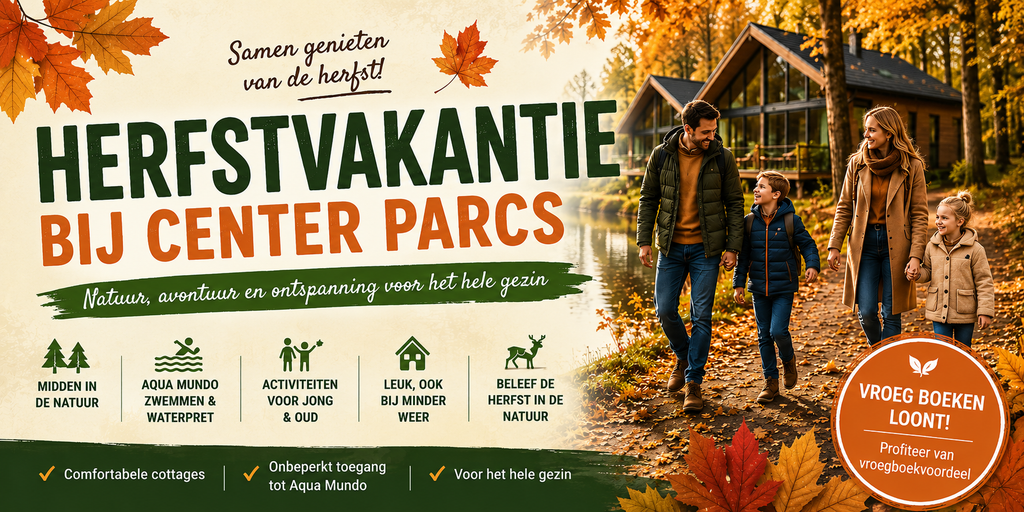 Center Parcs herfstvakantie