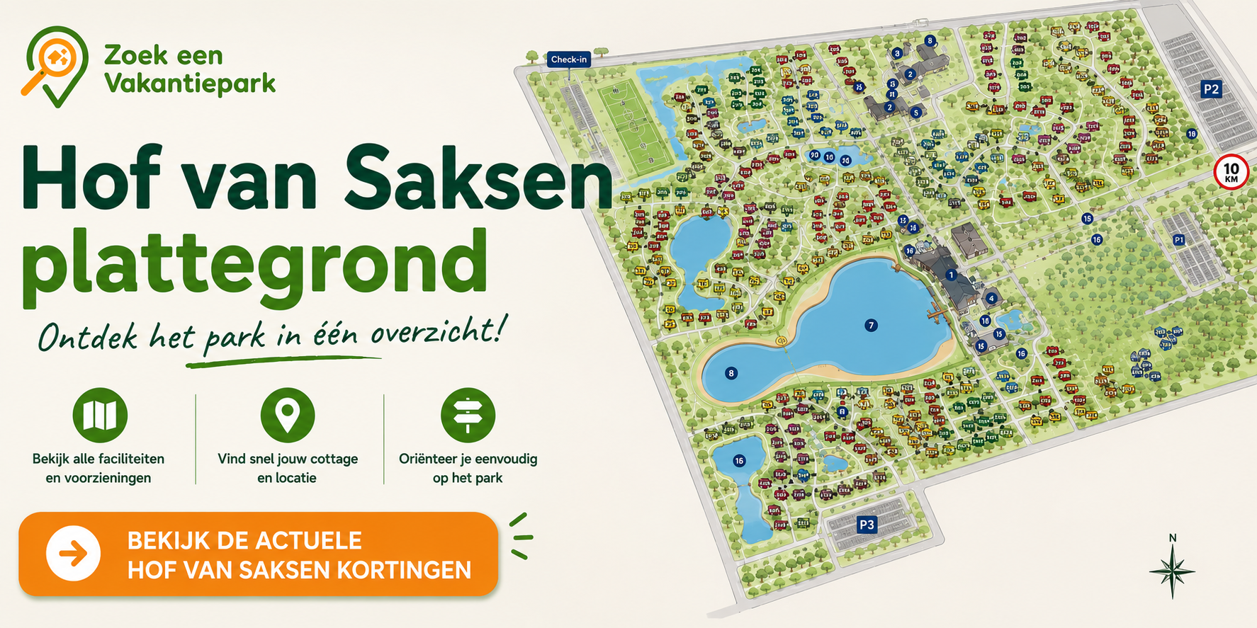 Hof van Saksen plattegrond
