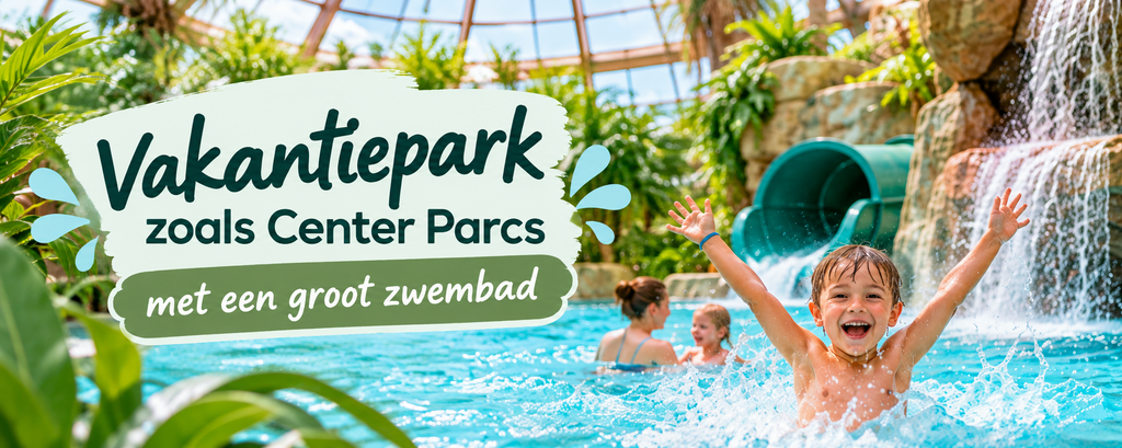 Vakantieparken zoals Center Parcs, met een groot zwembad